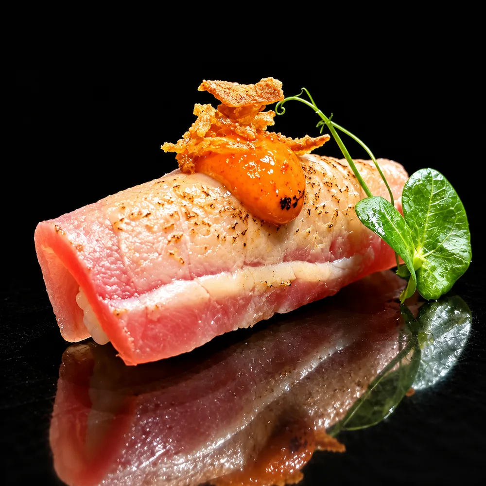 Nigiri Tonno Scottato Piccante (1pz) — Tenki Japanese Dining