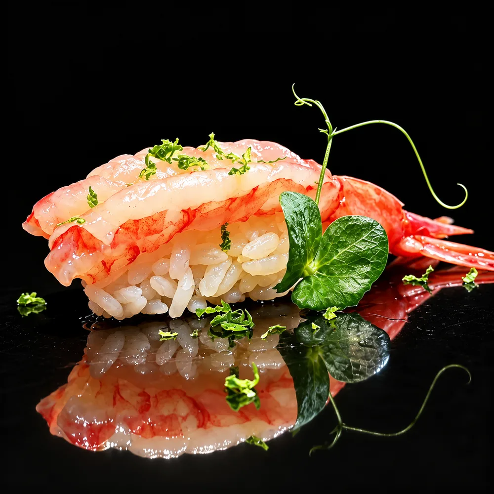 Nigiri Gambero Rosso di Mazara (1pz) — Tenki Japanese Dining