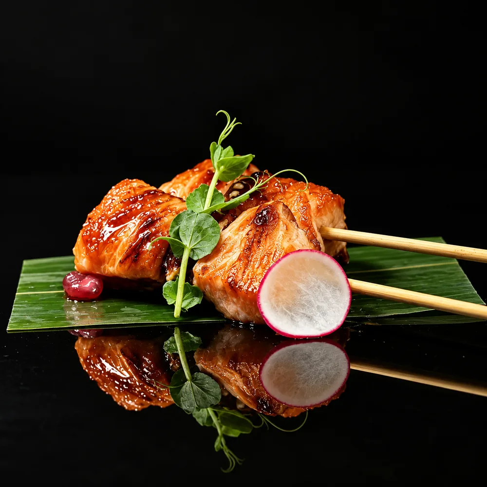Spiedini di Salmone Teriyaki (2pz) — Tenki Japanese Dining