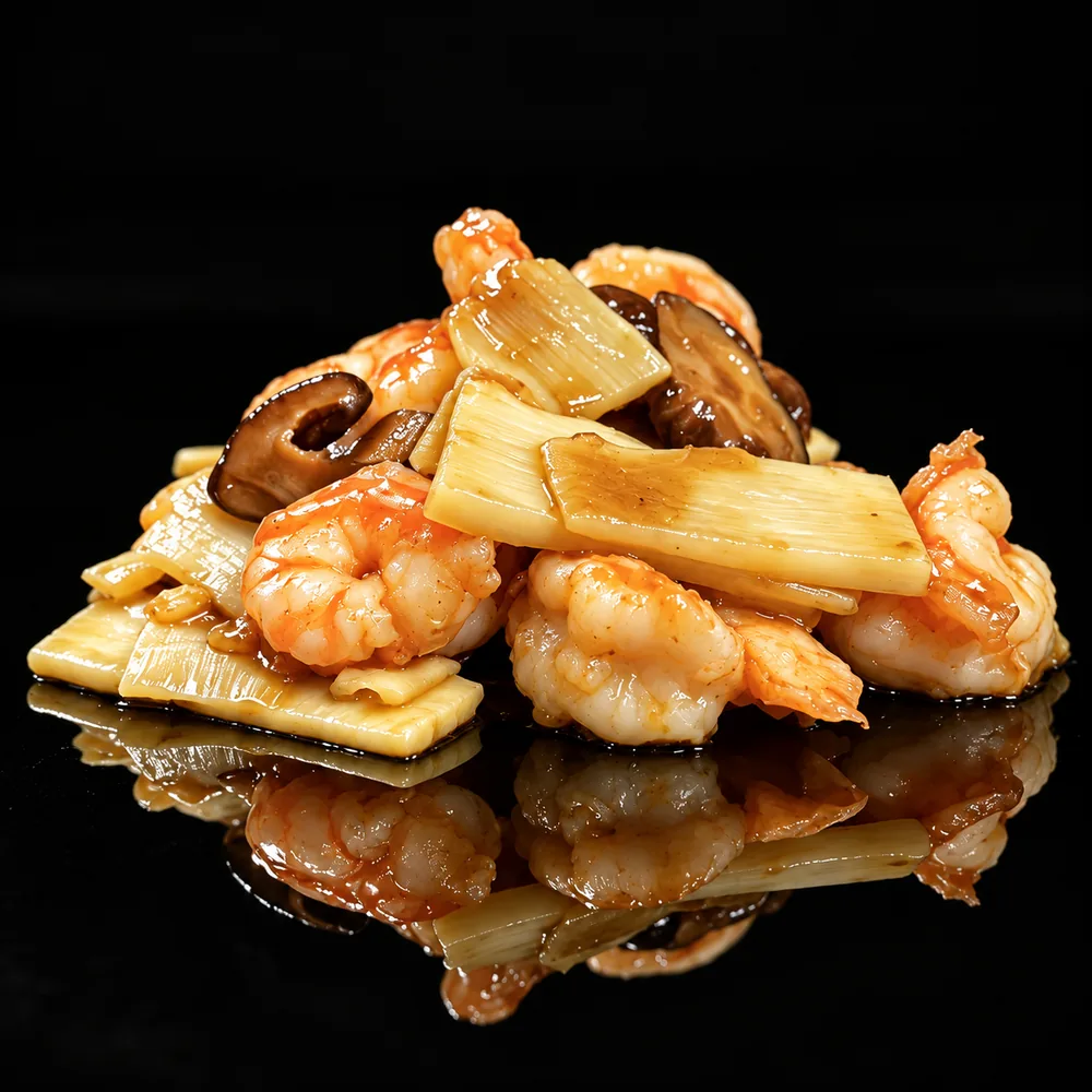 Gamberi Funghi e Bambù — Tenki Japanese Dining